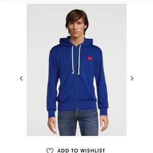 Comme Des Garcons Play zip up hoodie